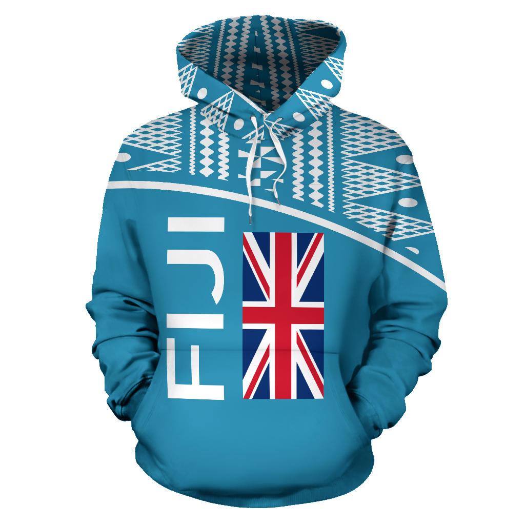 Fiji All Over Hoodie Polynesia Curve Style - Polynesian Pride