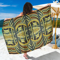 Polynesian Sarong Yellow Premium Polyester Orange One Size - Polynesian Pride