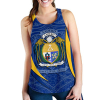 Nauru Polynesian Racerback Tank (Women) - Nauru Spirit (Blue) - Polynesian Pride