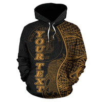 Niue Polynesian Custom Hoodie Coconut Gold - Polynesian Pride