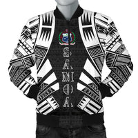 Samoa Men Bomber Jackets - Polynesian Tattoo Black Black - Polynesian Pride