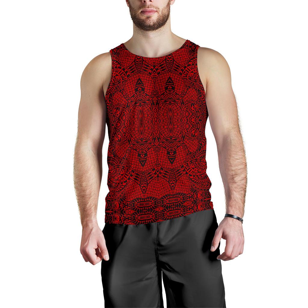 Polynesian Men's Tank Top Red - Polynesian Pride