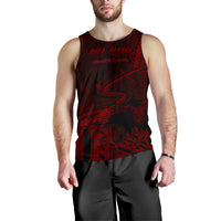 American Samoa Men's Tank Top - Nu'uuli Red Polynesian Patterns - Polynesian Pride