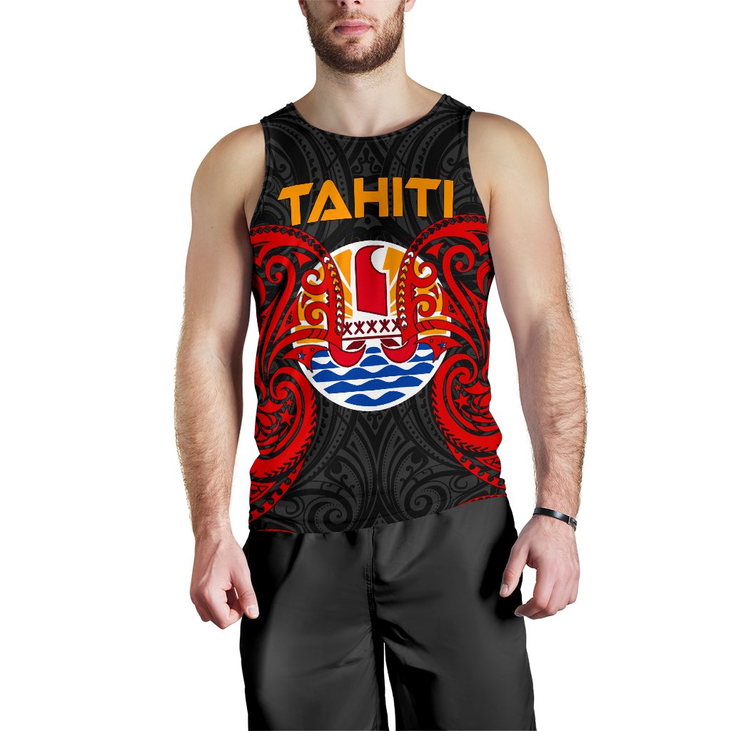 Tahiti Polynesian Men's Tank Top - Tahitians Spirit - Polynesian Pride