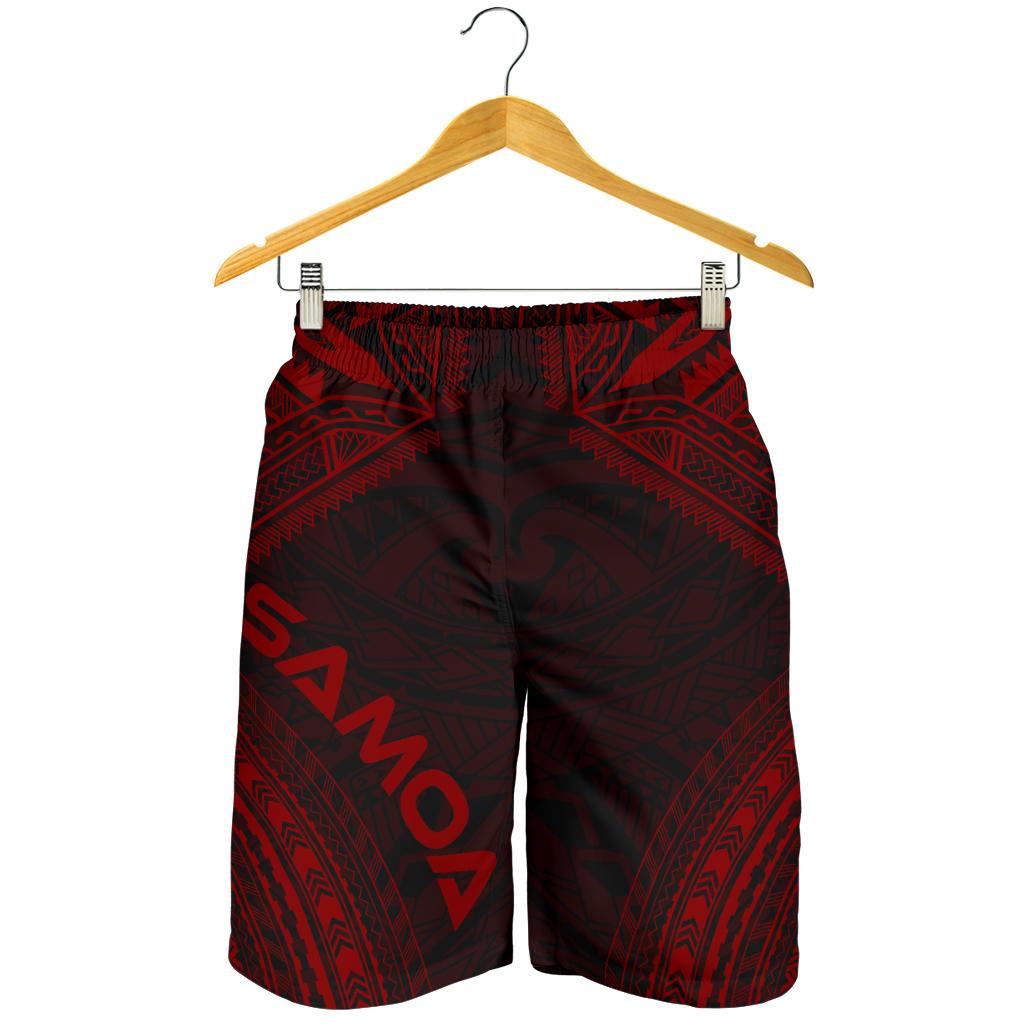 Samoa Men's Shorts - Polynesian Chief Red Version - Polynesian Pride