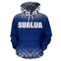 Salua All Over Hoodie Royal Blue Color - Polynesian Pride