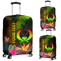 Pohnpei Polynesian Personalised Luggage Covers - Hibiscus and Banana Leaves - Polynesian Pride