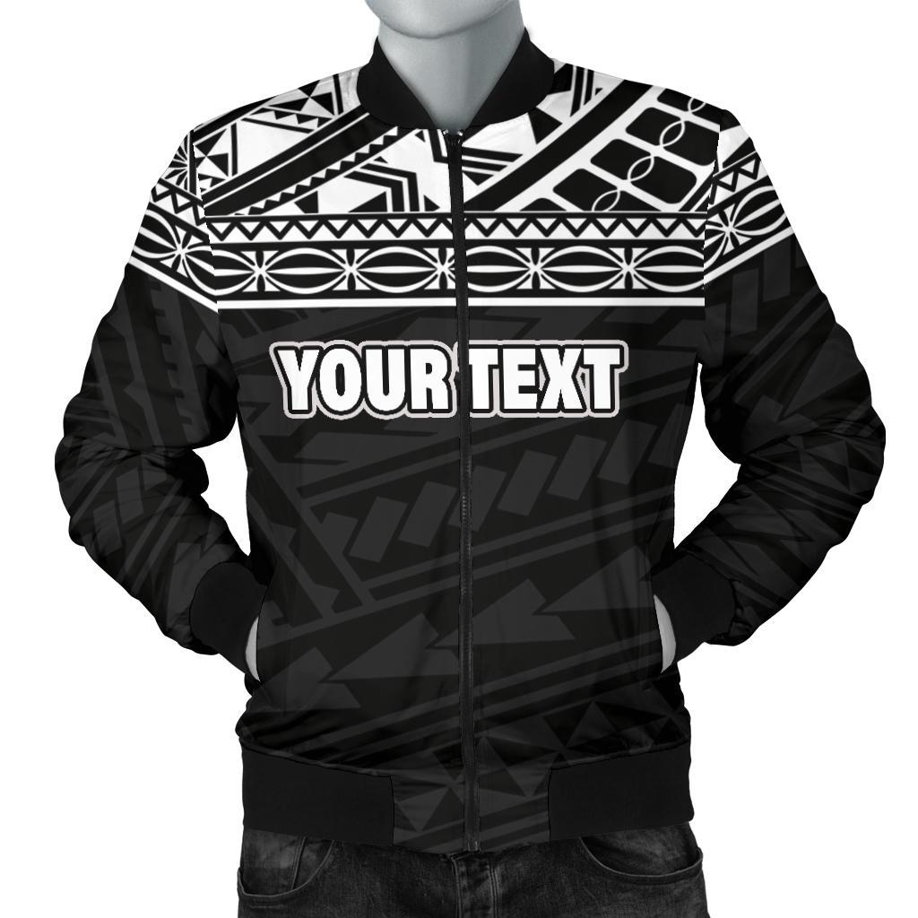 Polynesian Custom Personalised Men's Bomber Jacket - Black Style Black - Polynesian Pride