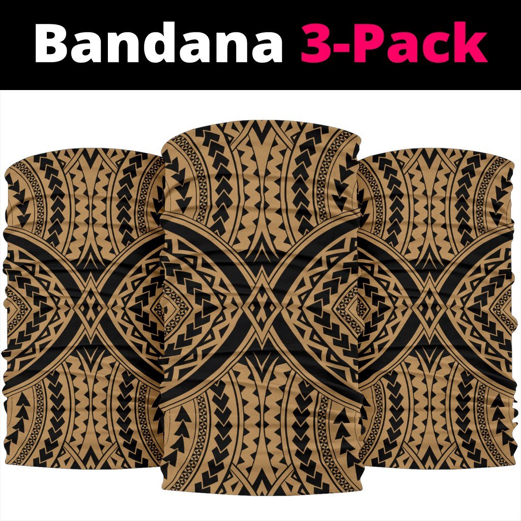 Polynesian Tradition Gold Bandana 3 - Pack - Polynesian Pride