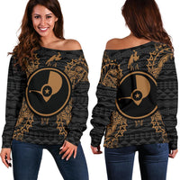 Yap Polynesian Shoulder Sweater Map Gold Gold - Polynesian Pride