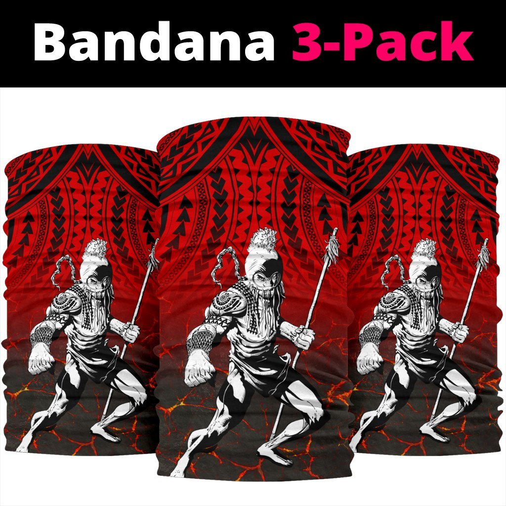 Polynesian Warrior Ikaika Hawaii Bandana 3 - Pack - Eruption Style - Polynesian Pride