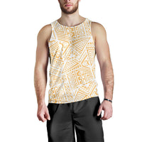 Polynesian Men Tank Top 13 White-Gold - Polynesian Pride