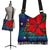 Hawaii Lauhala Hibiscus Polynesian Tropical Crossbody Boho Handbag Purple - Wake Style - AH Crossbody Boho Handbag One Size Purple - Polynesian Pride