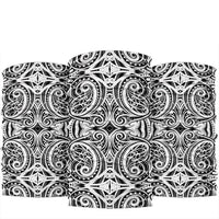New Zealand Bandana Maori Pattern One Size White - Polynesian Pride