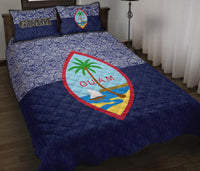 Guam Quilt Bed Set - Guam Coat Of Arms Polynesian Design - Polynesian Pride