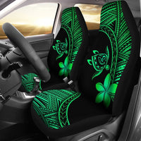Hawaii Car Seat Covers - Hawaii Turtle Plumeria Green - Polynesian Pride