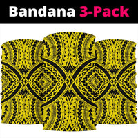 Polynesian Tradition Yellow Bandana 3 - Pack - Polynesian Pride