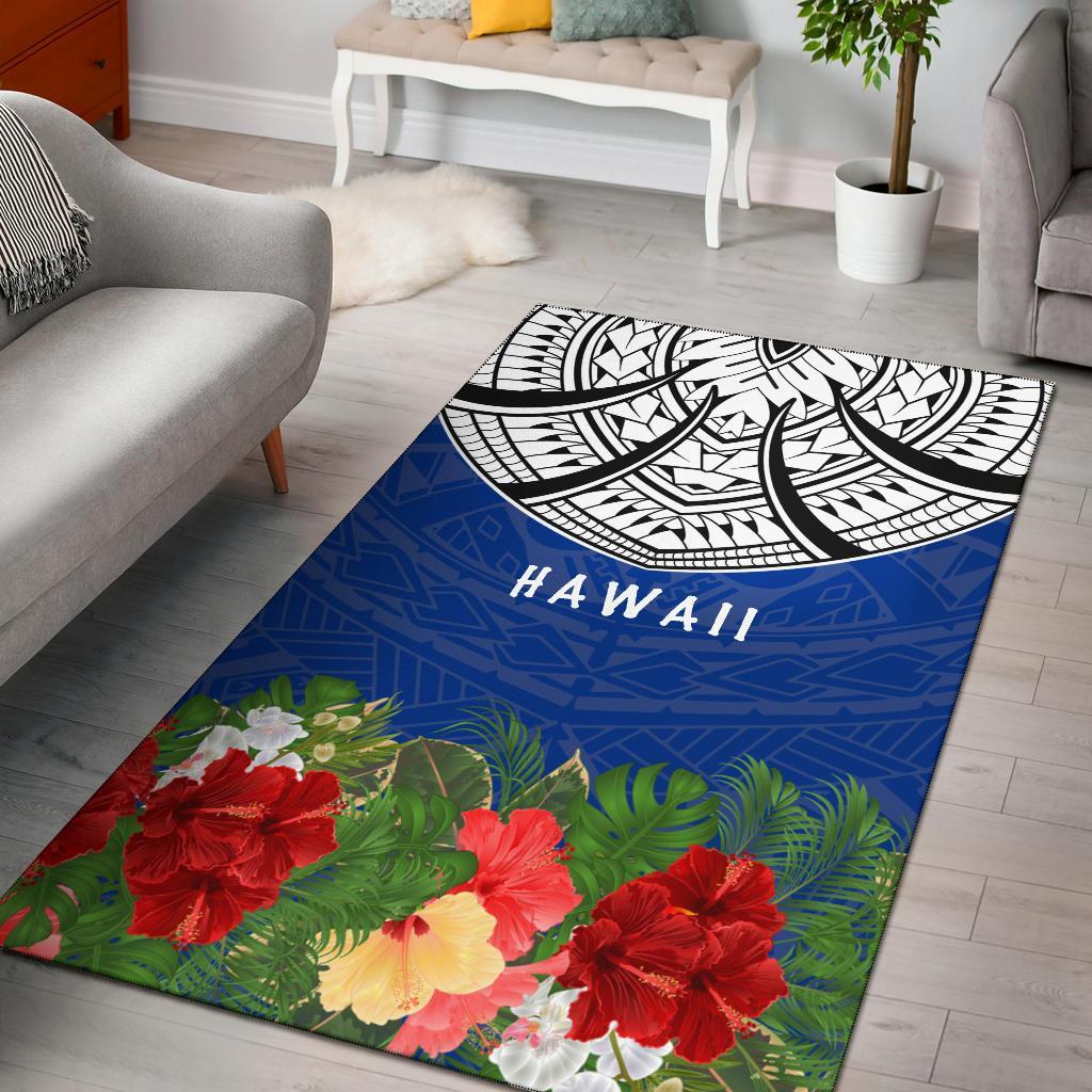 Hawaii Polynesian Area Rug - Ginger Lei Pattern - Polynesian Pride