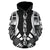 Vanuatu Polynesian Hoodie Black Tattoo - Polynesian Pride