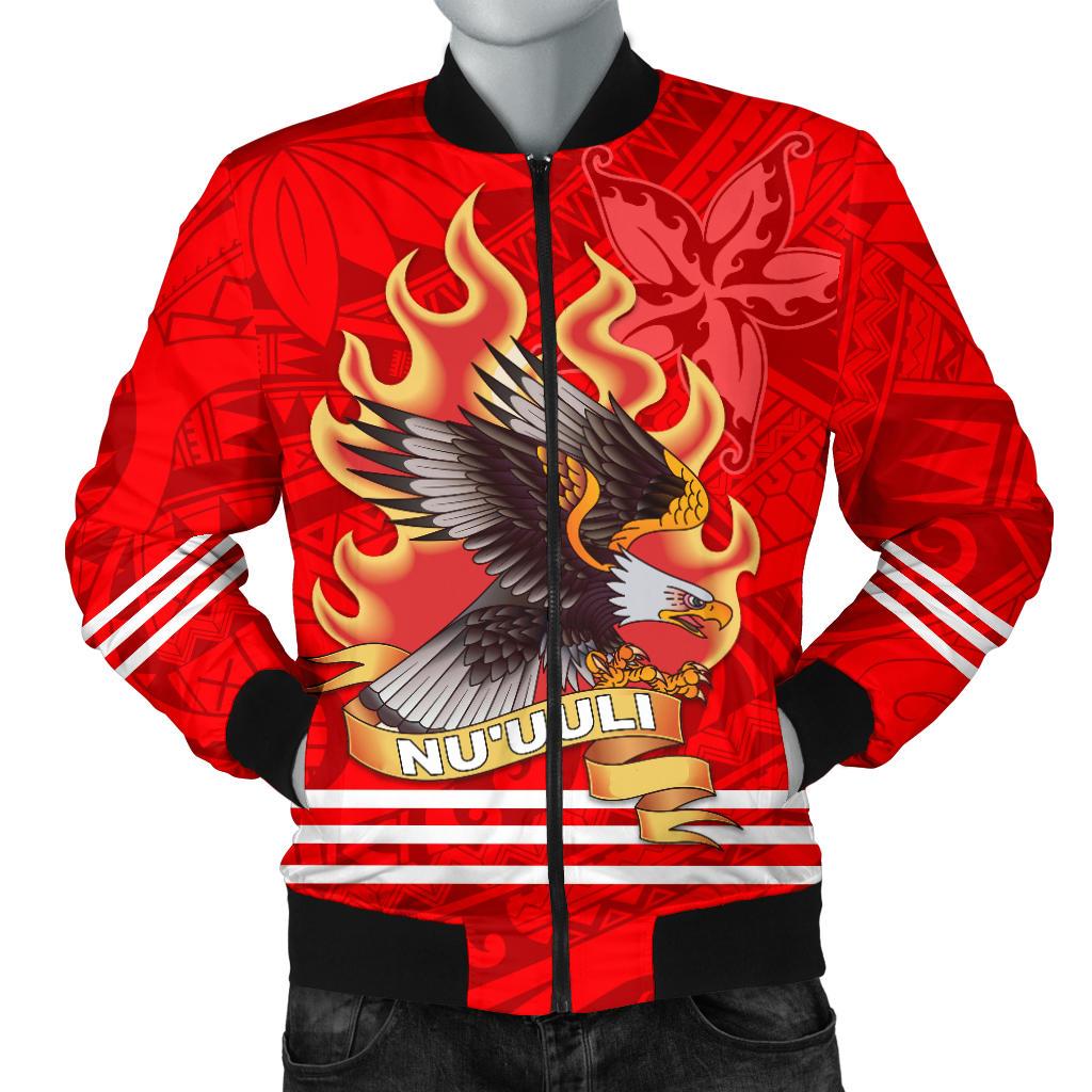 American Samoa Men's Bomber Jacket - Nu'uuli Manulele Tausala - Polynesian Pride