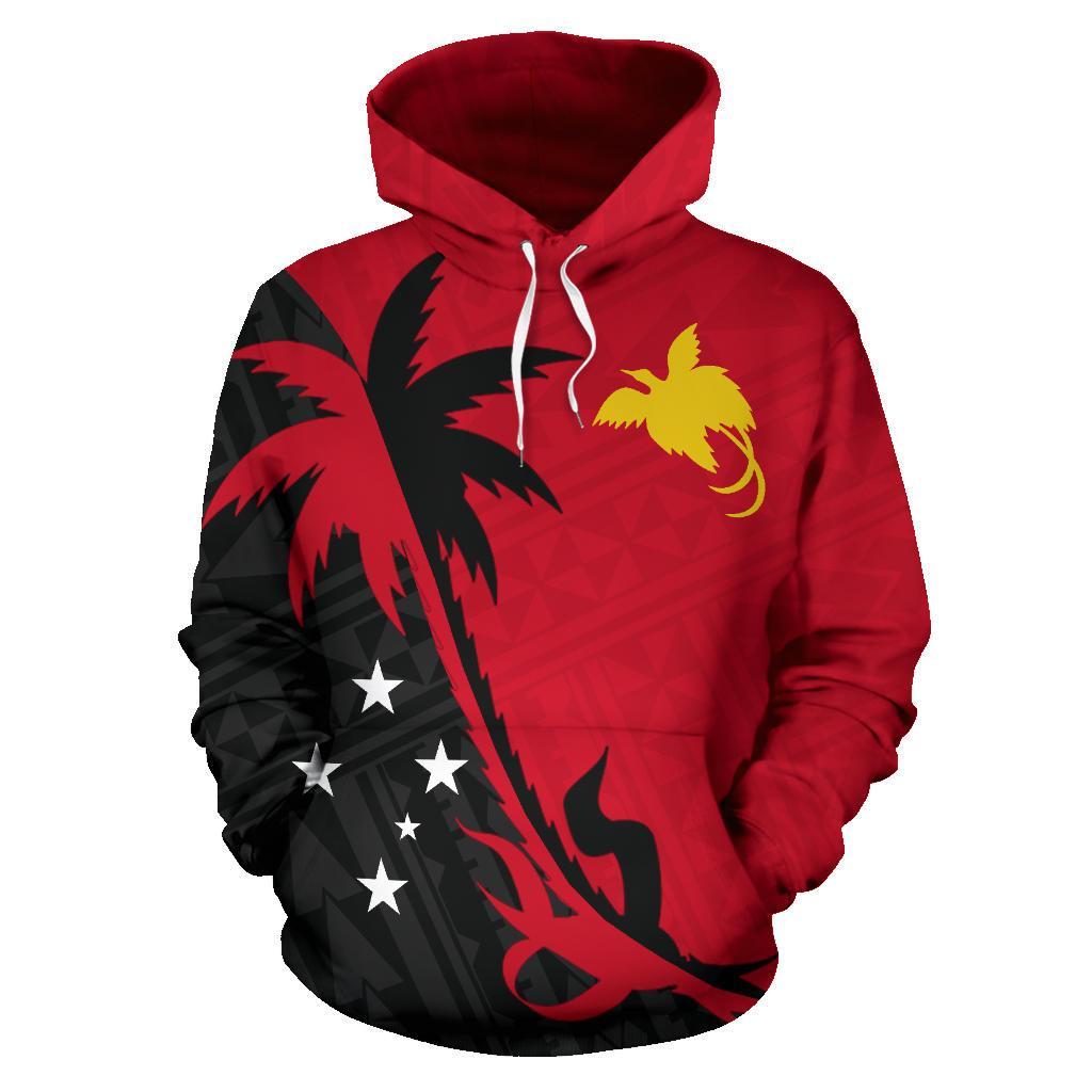 Papua New Guinea Hoodie Papua New Guinea Flag Coat of Arms Coconut Tree - Polynesian Pride