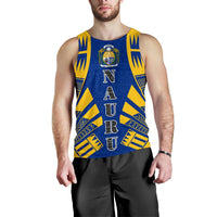 Nauru Men Tank Top - Polynesian Tattoo Flag White - Polynesian Pride