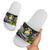 Nauru Slide Sandals - Seal Spiral Polynesian Patterns White - Polynesian Pride