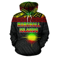 Marshall Islands Polynesian Hoodie Reggae - Polynesian Pride