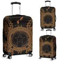 Northern Mariana Islands Polynesian Luggage Covers Map Gold Gold - Polynesian Pride
