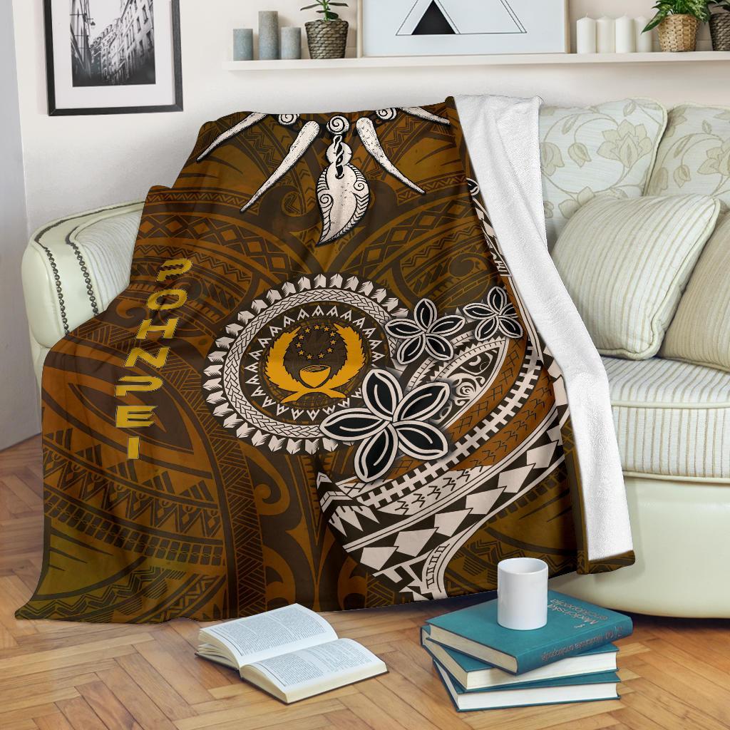 Pohnpei Premium Blankets - Polynesian Boar Tusk - Polynesian Pride