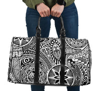Polynesian Hawaiian Style Tribal Tattoo White Hawaii Travel Bag Travel Bag One size White - Polynesian Pride