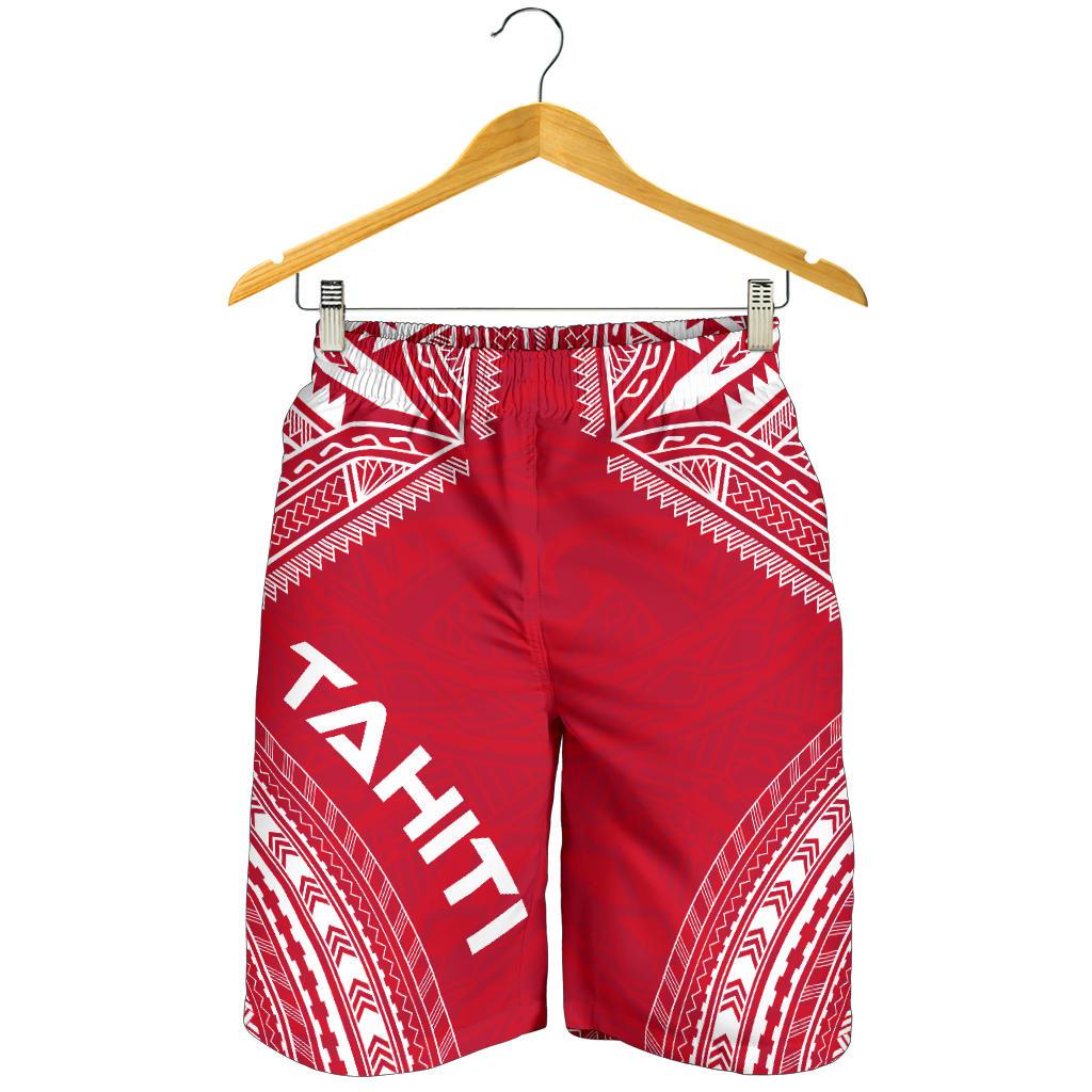 Tahiti Men's Shorts - Polynesian Chief Flag Version - Polynesian Pride
