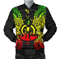 Vanuatu Polynesian Men's Bomber Jacket Map Reggae Reggae - Polynesian Pride