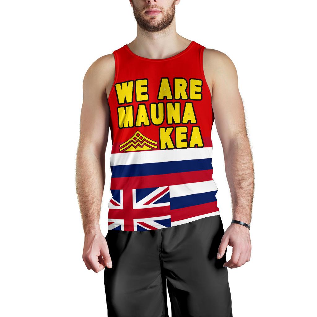 Hawaii Men's Tank Top Flag Mauna Kea - Polynesian Pride