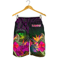 Polynesian Hawaii Men's Shorts - Summer Hibiscus - Polynesian Pride
