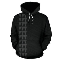 Hawaii Kakau Polynesian Gray Hammerhead Shark Hoodie - Polynesian Pride