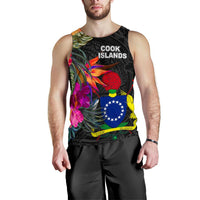 Cook Islands Men's Tank Top - Polynesian Hibiscus Pattern - Polynesian Pride