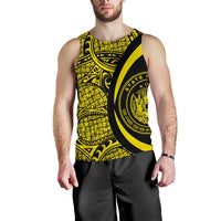 Hawaii Yellow Polynesian Men's Tank Top - Circle Style - Polynesian Pride