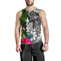 New Caledonia Men Tank Top - Turtle Plumeria Banana Leaf Crest - Polynesian Pride