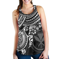 Polynesian Hawaii Women's Racerback Tank - White Turtle - Polynesian Pride