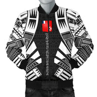 Wallis And Futuna Men Bomber Jackets - Polynesian Tattoo Black Black - Polynesian Pride