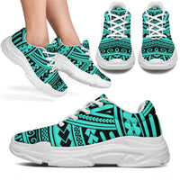 Polynesian Seamless Turquoise Chunky Sneakers - Polynesian Pride