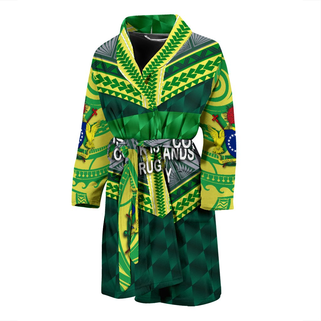 Cook Islands Ruby Men's Bath Robe Style - Polynesian Pride