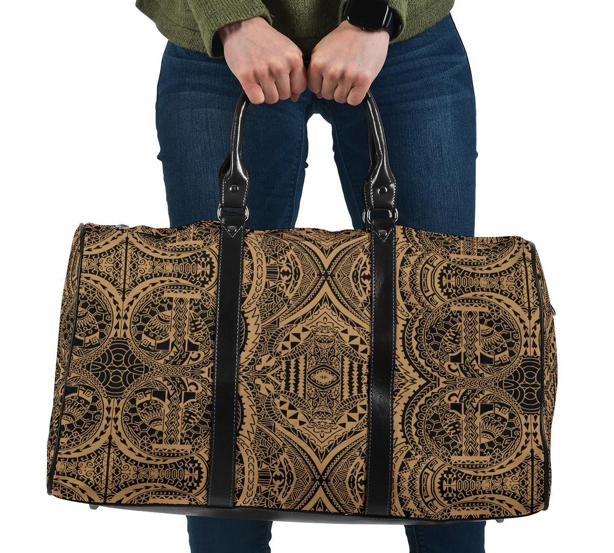 Polynesian Symmetry Gold Hawaii Travel Bag Travel Bag One size Gold - Polynesian Pride