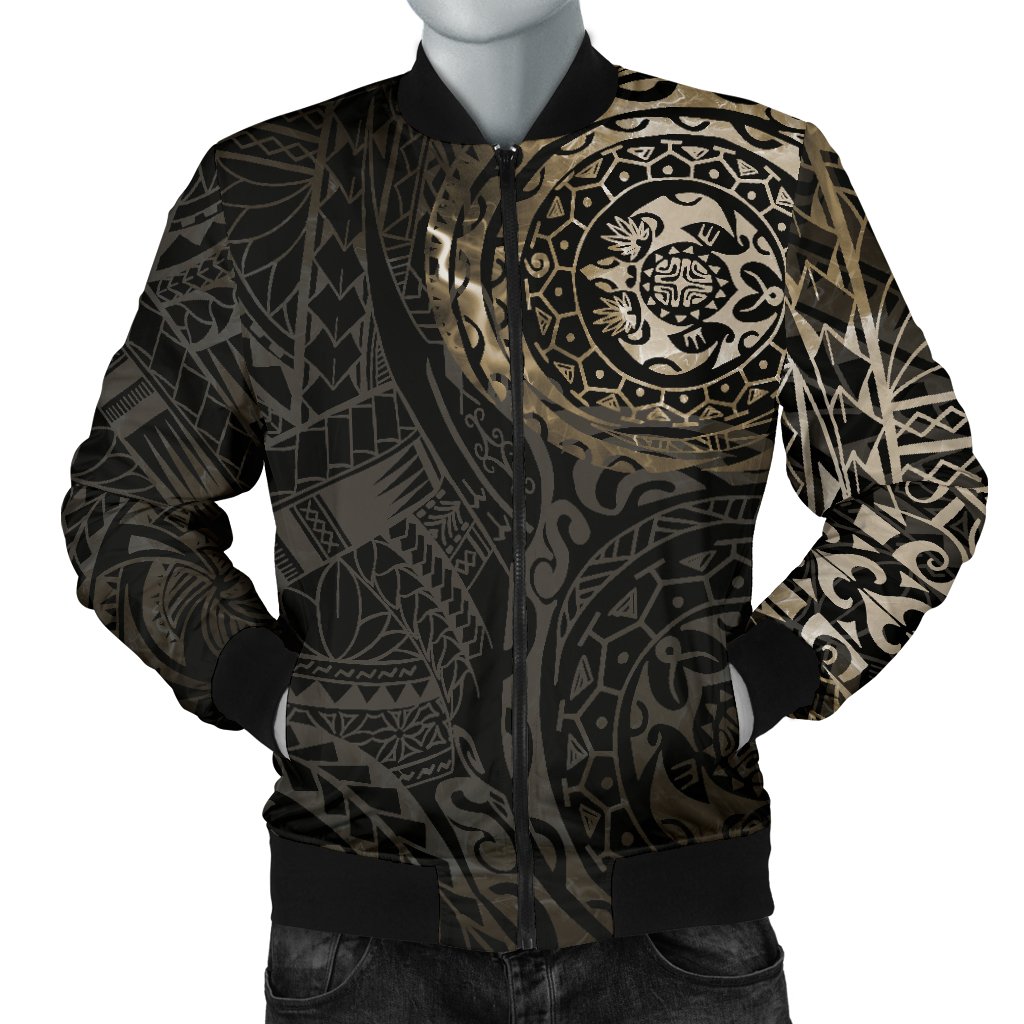 Polynesian Tattoo Style Men's Bomber Jacket New Black - Polynesian Pride