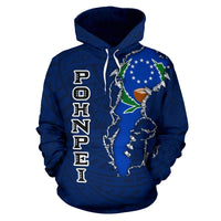 Pohnpei Hoodie Pohnpei Flag Forever I Love - Polynesian Pride