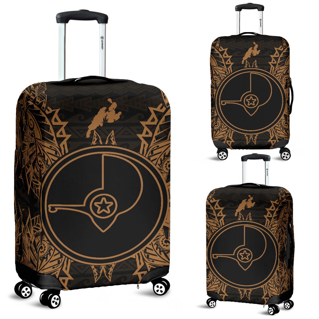 Yap Polynesian Luggage Covers Map Gold Gold - Polynesian Pride