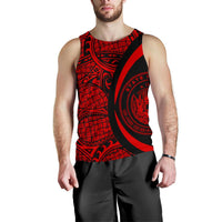 Hawaii Red Polynesian Men's Tank Top - Circle Style - Polynesian Pride