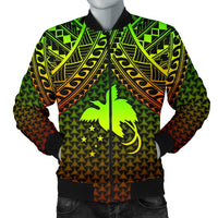 Polynesian Papua New Guinea Personalised Men's Bomber Jacket - Reggae Vintage Polynesian Patterns Reggae - Polynesian Pride