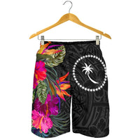 Chuuk All Over Print Men's Shorts - Polynesian Hibiscus Pattern - Polynesian Pride